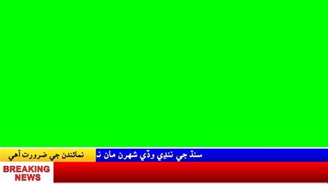 Lower Third Sindhi Version Green Screen Tm Graphics Whatsapp
