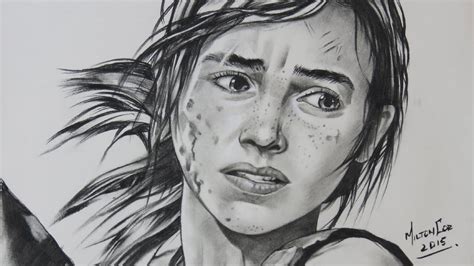 Drawing Ellie From The Last Of Us Youtube