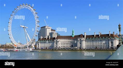 The London Eye Observation Wheel On The South Bank Of The River Thames