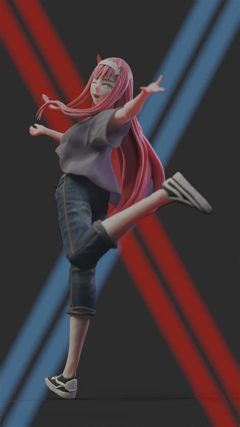 Artstation Zero Two In Casual Clothes