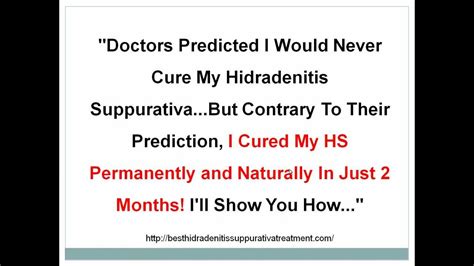 Best Hidradenitis Suppurativa Treatment To Cure A True Story Youtube