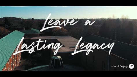 Leave a Lasting Legacy 2017 - YouTube