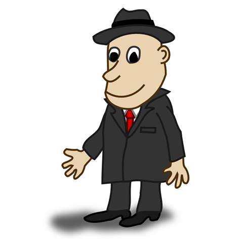 Onlinelabels Clip Art Comic Characters Businessman
