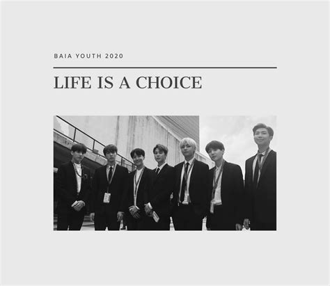 Life Is A Choice Bts Army Indonesia Amino Amino