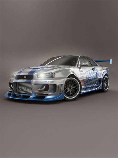 The wallpaper for desktop is missing or does not match the preview. Cars - Nissan Skyline GTR R34 V Spec - iPad iPhone HD ...