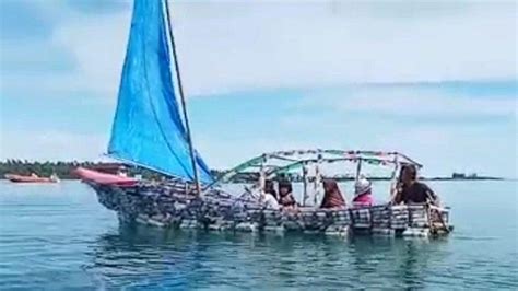 Unik Muslim Buat Perahu Layar Dari Botol Bekas Untuk Kampanyekan Pengurangan Sampah Plastik