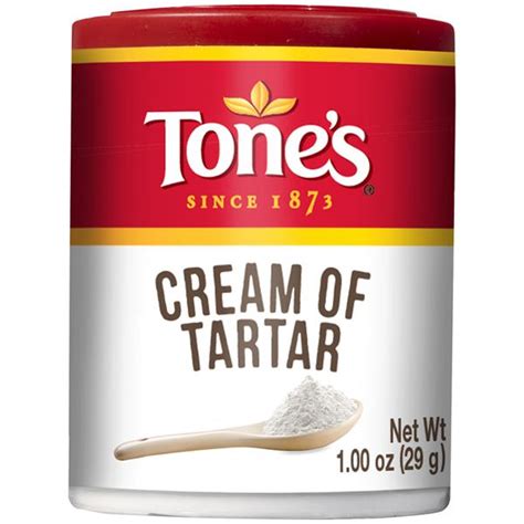 Question:(1) does cream of tartar go stale or lose it's effectiveness with age?(2) if you do not have cream of tartar, is there a substitute? Tone's Cream of Tartar | Hy-Vee Aisles Online Grocery Shopping