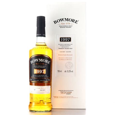 Bowmore 1997 Single Cask 20 Year Old World Duty Free Heathrow