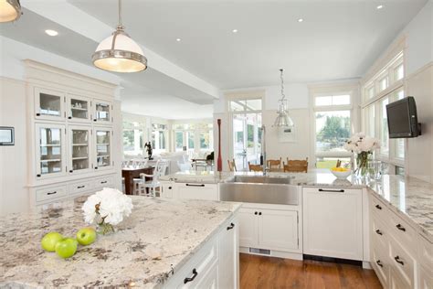 If you like marble countertops but are looking for an alternative to it, the experts at lesher are here to help. Galaxy White Granite Countertop Installation Project in ...