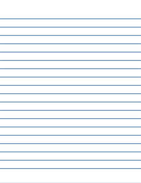 Low Vision Writing Paper 12 Inch Blue Lines Free Download
