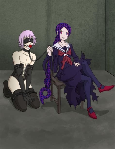rule 34 androgynous blindfold blindfolded crona soul eater cuffed cuffs dominant female