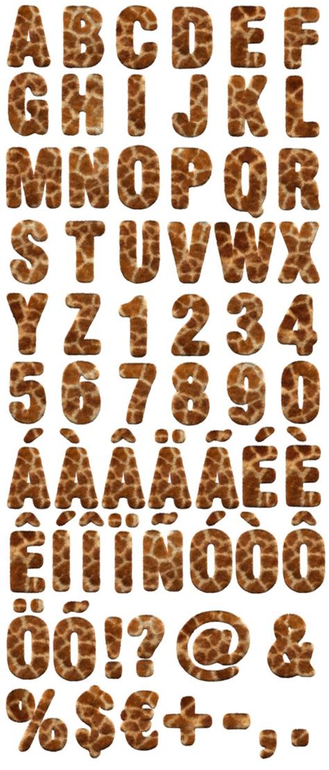 Giraffe Font Wild Opentype Alphabet Handmadefont Com Handmade