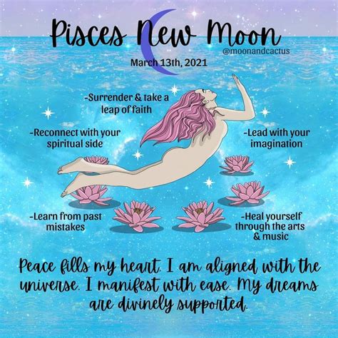 Pisces New Moon In 2021 Leap Of Faith Spirituality New Moon