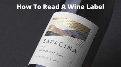 Wine Label How To Read And Get Important Wine Information