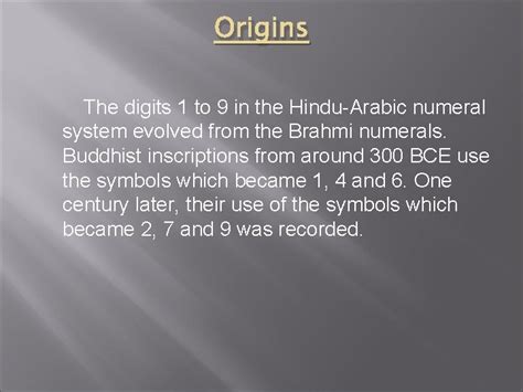 ARABIC HINDU NUMBER SYSTEM HinduArabic Numerals Are Ten
