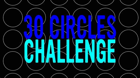 30 Circle Challenge Printable
