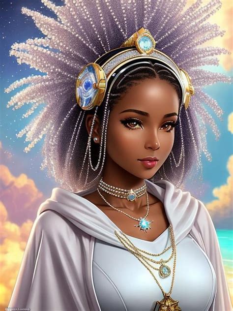 a beautiful and lovely sweet cyber haitian girl the openart