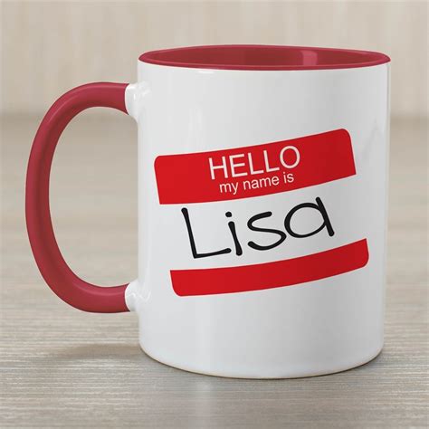 Name Tag Mug GiftsForYouNow