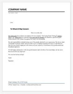 Reference letter for immigration from the employer. Employee Character Certificates MS Word | Word & Excel ...
