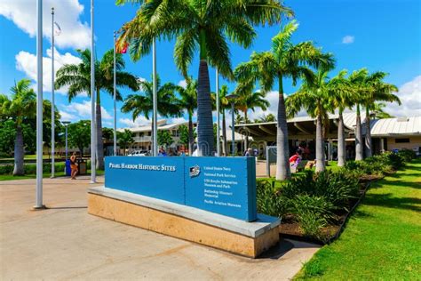 Entrance Of The Pearl Harbor National Memorial Honolulu Hawaii