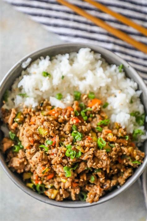 Rub the inside with salt, fill up with hot stones and seal tightly. Easy Mongolian Turkey and Rice Bowls Recipe - main dishes ...