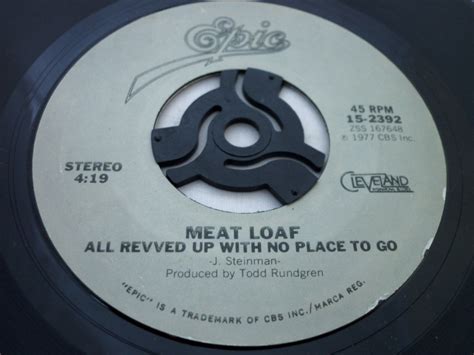 Meat Loaf You Took The Words Right Out Of My Mouth Re 7 Inch