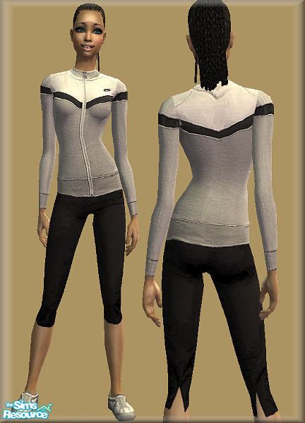 The Sims Resource Nike Sportwear Set Gray And Black