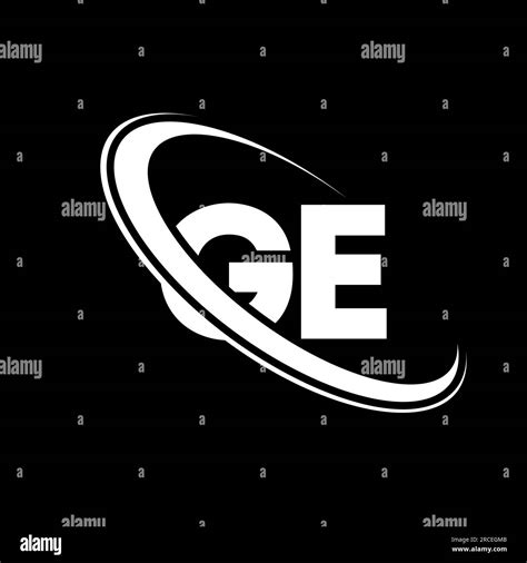 Ge Logo G E Design White Ge Letter Geg E Letter Logo Design