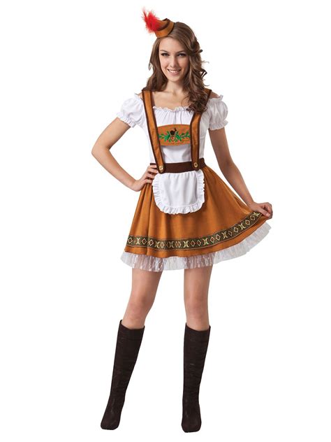 Bavarian Costume Oktoberfest Maid Fancy Dress Beer Girl Costume