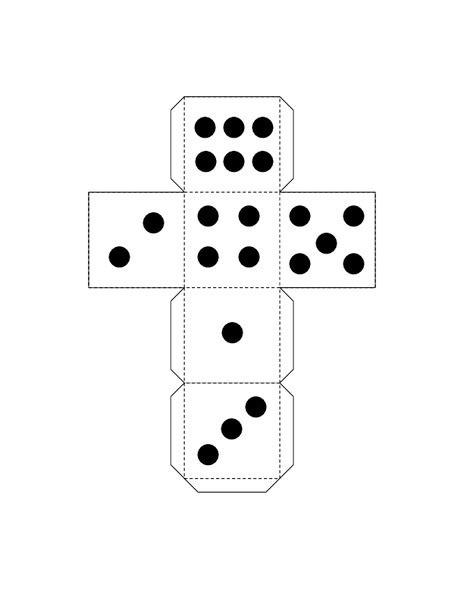 Number Cube With Dots Printables And Template For Pre K
