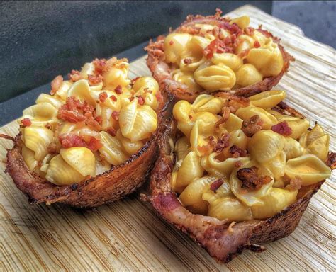 Smoked Mac And Cheese Bacon Cups Sucklebusters Backyard Kitchen Recipes