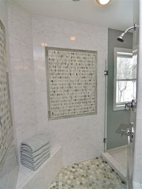 Shop from accent, trim & border tile, like the tuscany ivory 12x12 3cm remodel pool coping or the 4.2x4.2 9 pcs blue web talavera mexican tile, while discovering new home products and designs. Tile Shower Border Design Ideas & Remodel Pictures | Houzz