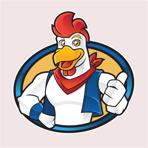 Premium Vector Chicken Mascot Logo