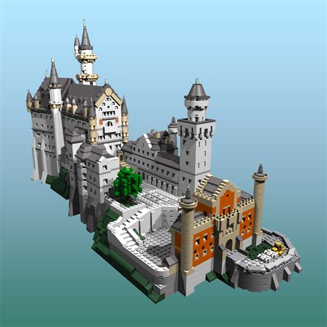 Neuschwanstein Castle Minecraft Blueprints Minecraft Castle Map
