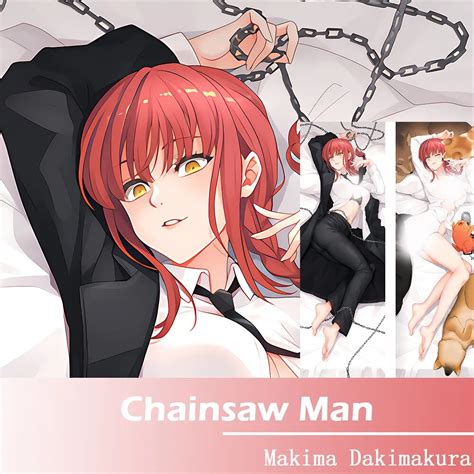 Anime Chainsaw Man Makima Dakimakura Body Pillow Case Hugging Body Prop
