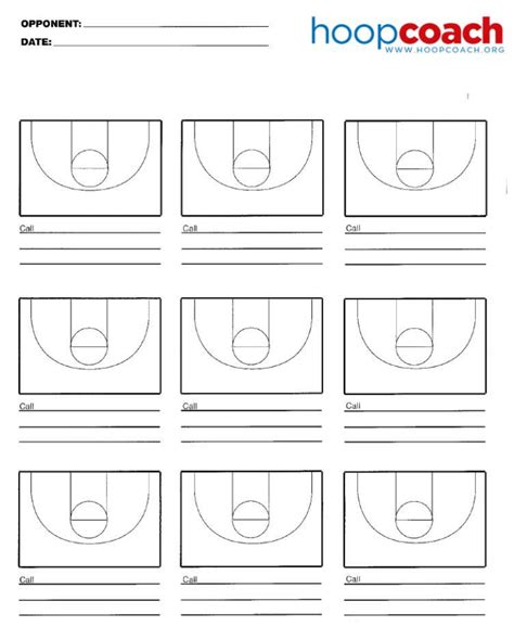 Free Printable Basketball Court Diagrams Printable Templates By Nora