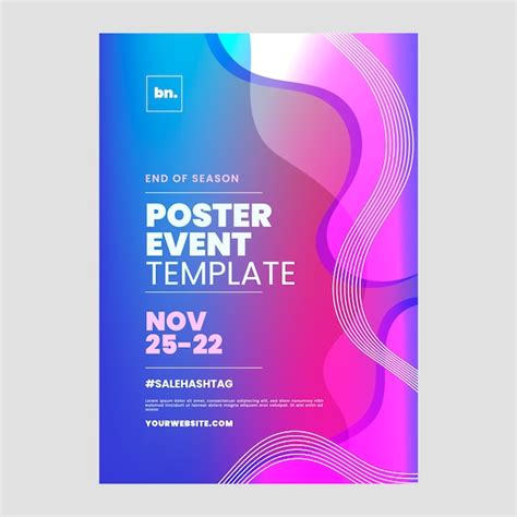 Free Vector Gradient Abstract Poster Design