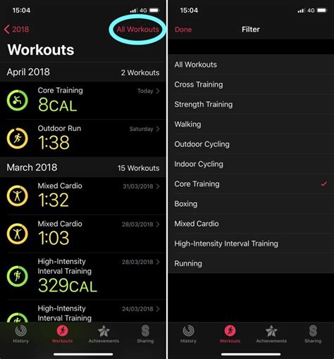 Launch the workouts app and swipe through to see the types of workouts supported. MacRumors iPhone and iPad Blog: Apps, News, and Rumors