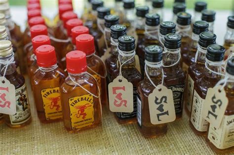Mini Liquor Bottles As Wedding Favors If Your Are Offering A Variety