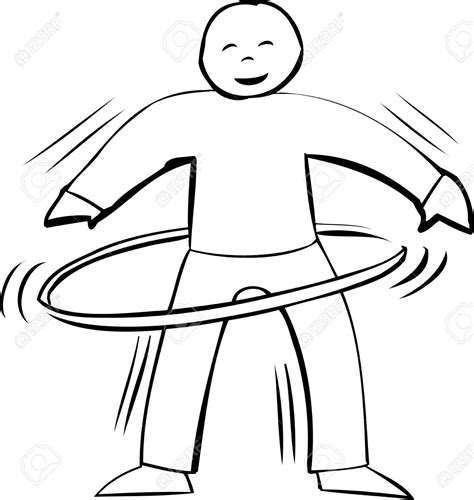 hula hoop jump colouring pages sketch coloring page