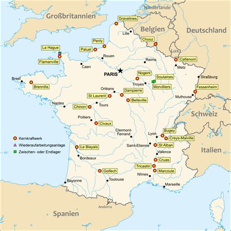 Karte zeigt risikogebiete in deutschland. Gar Nix: Atomenergie in Frankreich