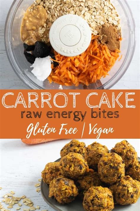 Vegan Carrot Cake Bites No Bake Bucket List Tummy