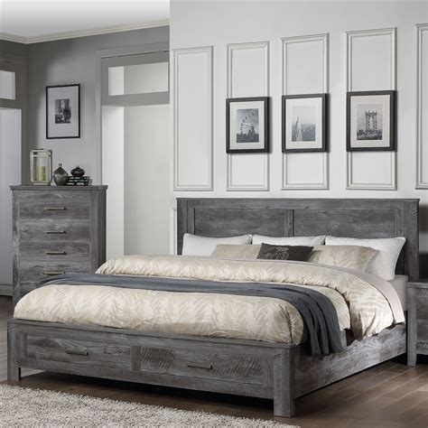 Rustic Grey Bedroom Set Wynnlow Crossbuck Panel Bedroom Set