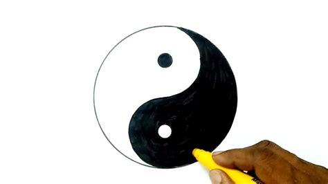 How To Draw The Yin Yang Symbol Youtube