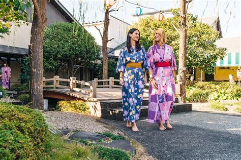 Wear A Traditional Japanese Yukata At Oedo Onsen Monogatari Tokyo Japan