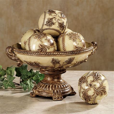 Vinelle Decorative Balls Centerpiece Bowl Decor Tuscan Decorating