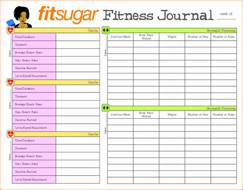 12 Workout Log Excel Template Excel Templates