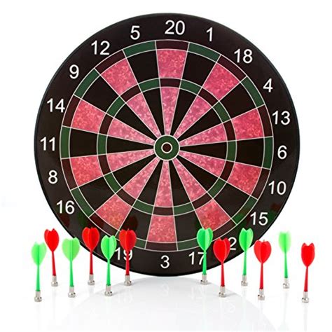 Harbre Magnetic Dart Board Game 16 Inch Size With 12 Darts 6 Green And