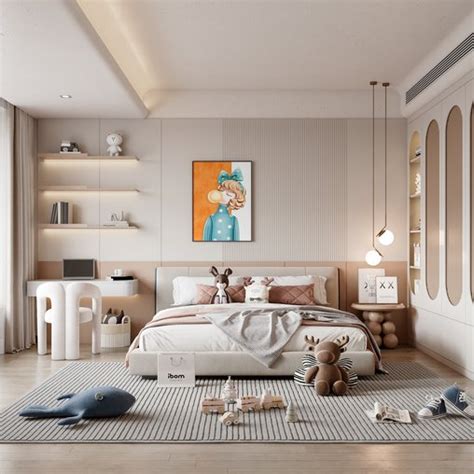 Modern Childrens Room 3d Model Buy Download 3dbrute