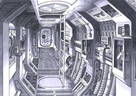 Sealed Man Spaceships Spaceship Interior Design Spaceship Interior Interior Concept Art